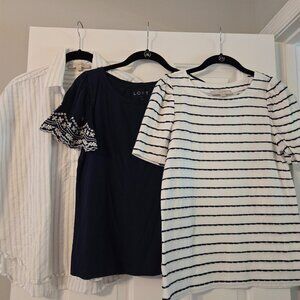 Womens XS Loft Top Bundle of 3 shirts